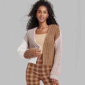 Wild Fable XS color block cardigan